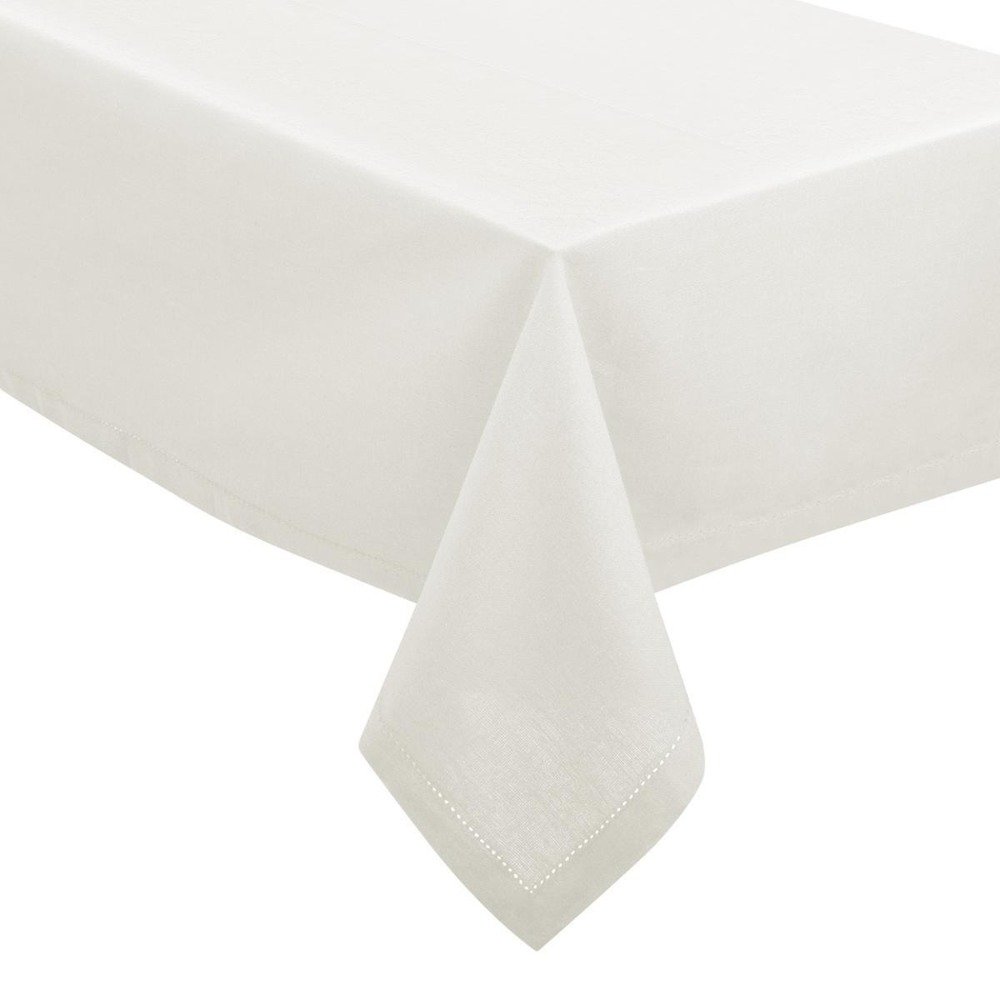 Atmosphera Stolní bavlněný bílý ubrus s elegantním lemováním, 140x240 cm 146340Z bílá