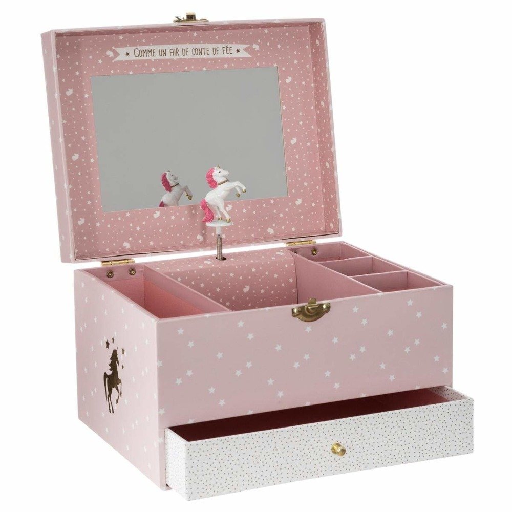 Atmosphera for kids DekorStyle Hrací skříňka Unicorn růžová 158544 růžová