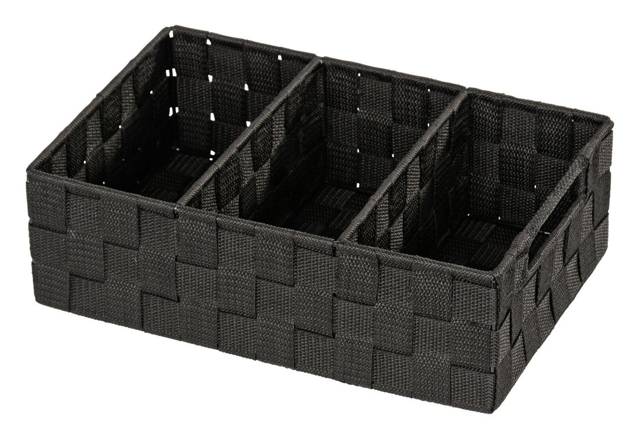 Wenko Kompaktní organizér ADRIA BLACK, kvalitní plast 20978100 černá