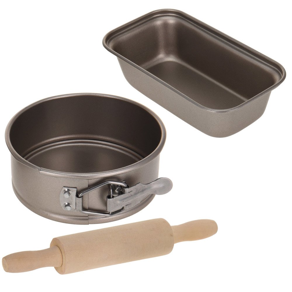 La Cucina Kovova sada na pečení koláčů pro děti, 24x13x7 cm 170113140 stříbrná
