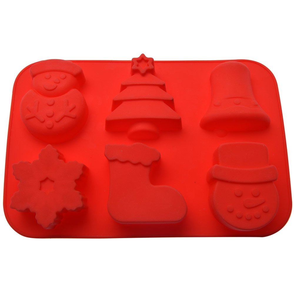 La Cucina 3D cookie forma, Vánoční téma, černá, 31 x 17 cm 170455130 červený