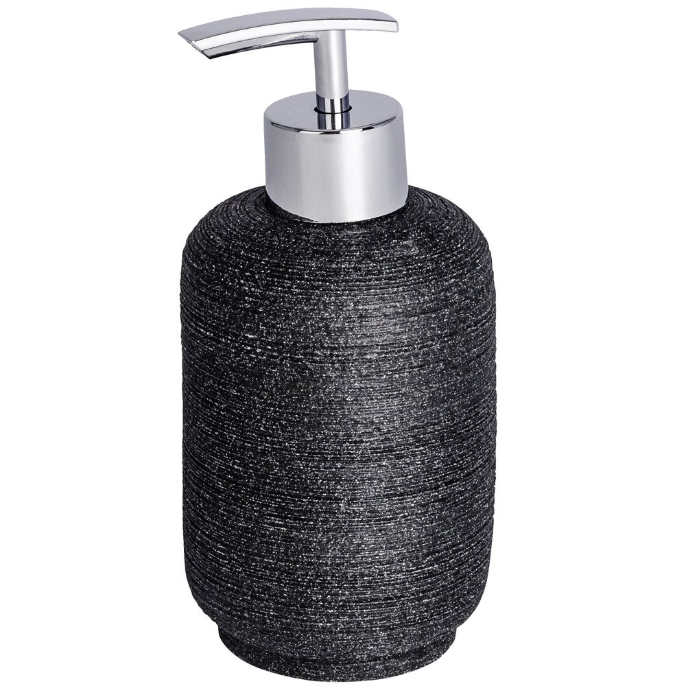 Dávkovač na tekuté mýdlo, gel GOA NEO - antracitová barva, WENKO černá 24673