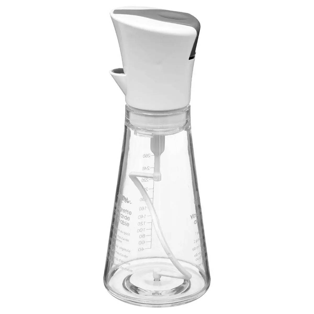 Secret de Gourmet Láhev pro míchání salátových dresinků - manuální transparentní