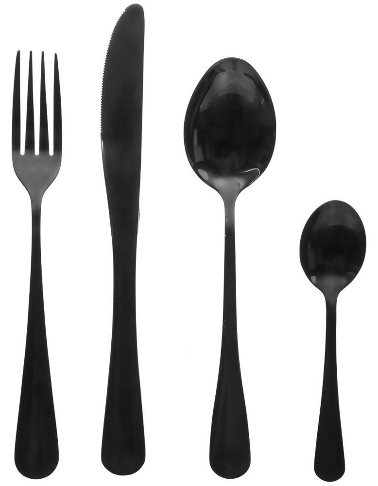 Secret de Gourmet Sada příborů SHADOW - 16 kusů, barva černá černá