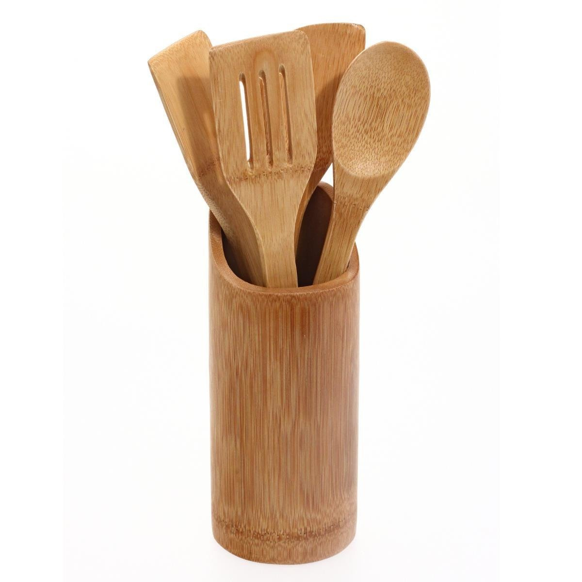 5five Simply Smart Sada kuchyňských doplňků z bambusu, 5 prvků Secret de Gourmet hnědý
