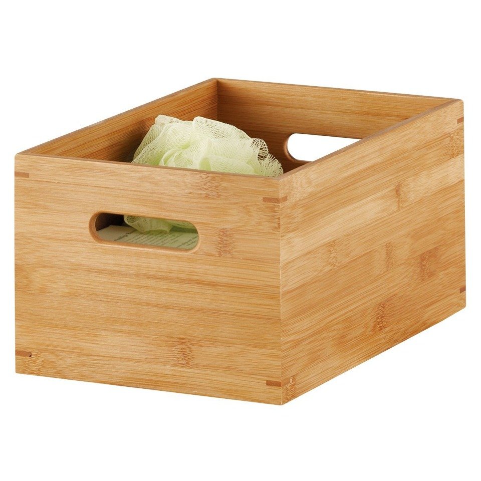 Bambusový organizér pro skladování, 30x20x14 cm, ZELLER 13340 hnědá