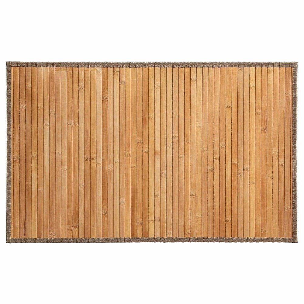 Atmosphera Předložka do koupelny bambusová, 50 x 80 cm béžová