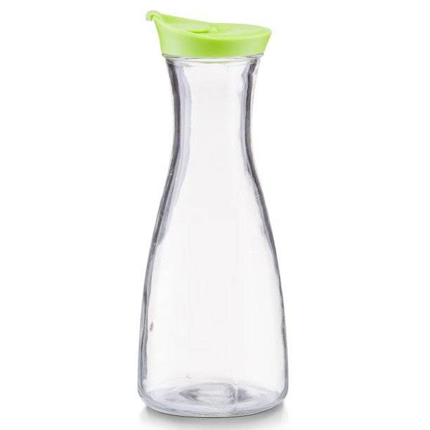 Zeller Skleněná karafa na studené nápoje, džbán, 900 ml, zelená transparentní