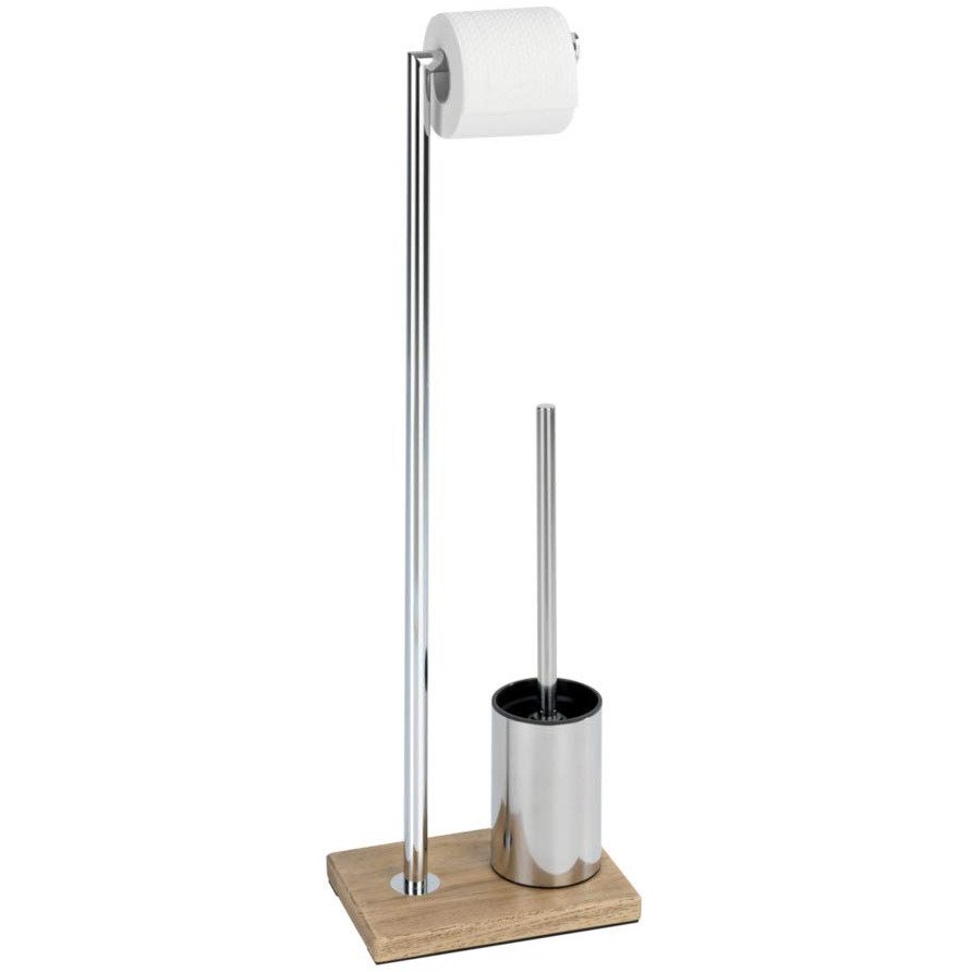 WC kartáč se stojanem na toaletní papír MARLA, 3v1, WENKO béžová 40875