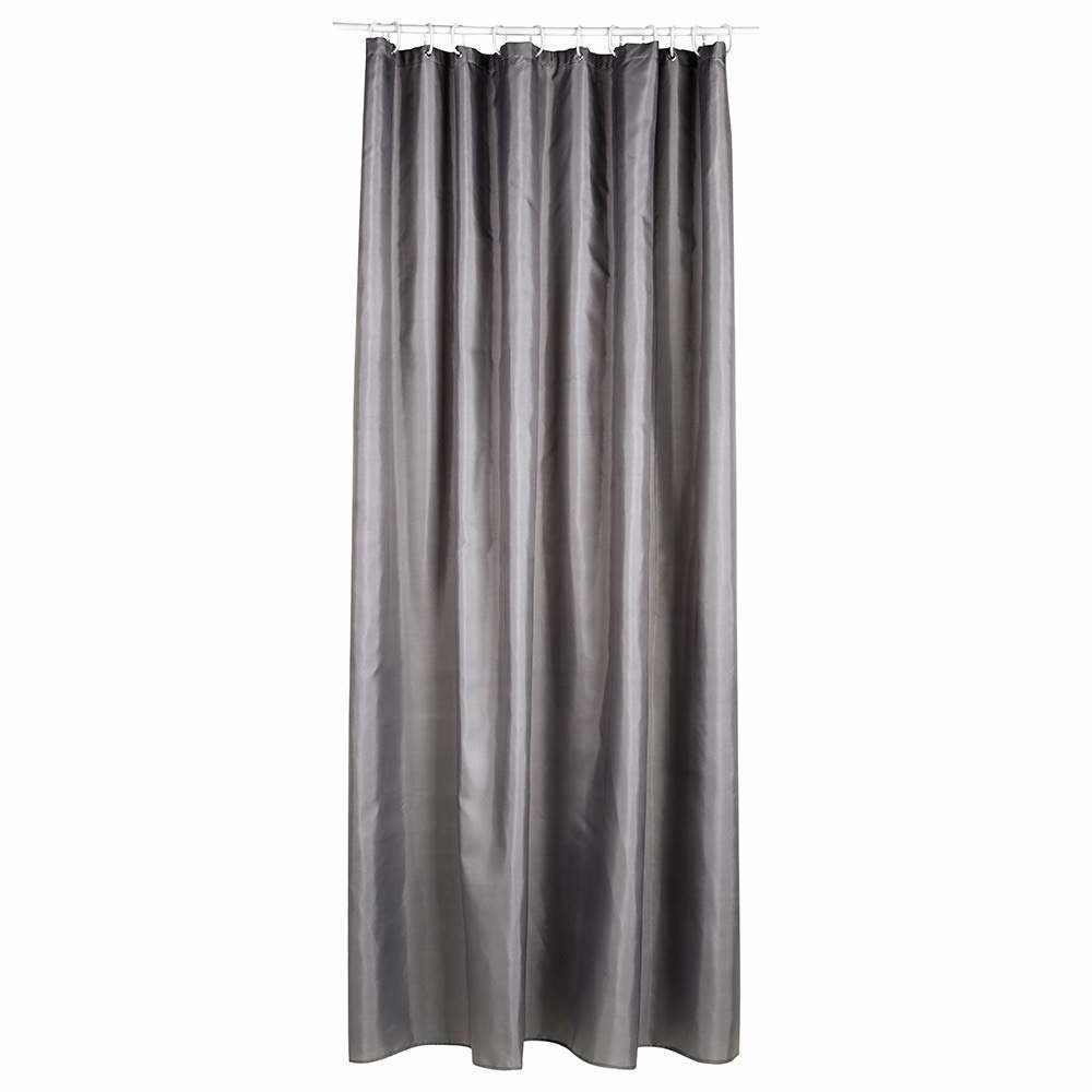 Sprchový závěs 180 x 200 cm, šedý polyester, Atmosphera šedá