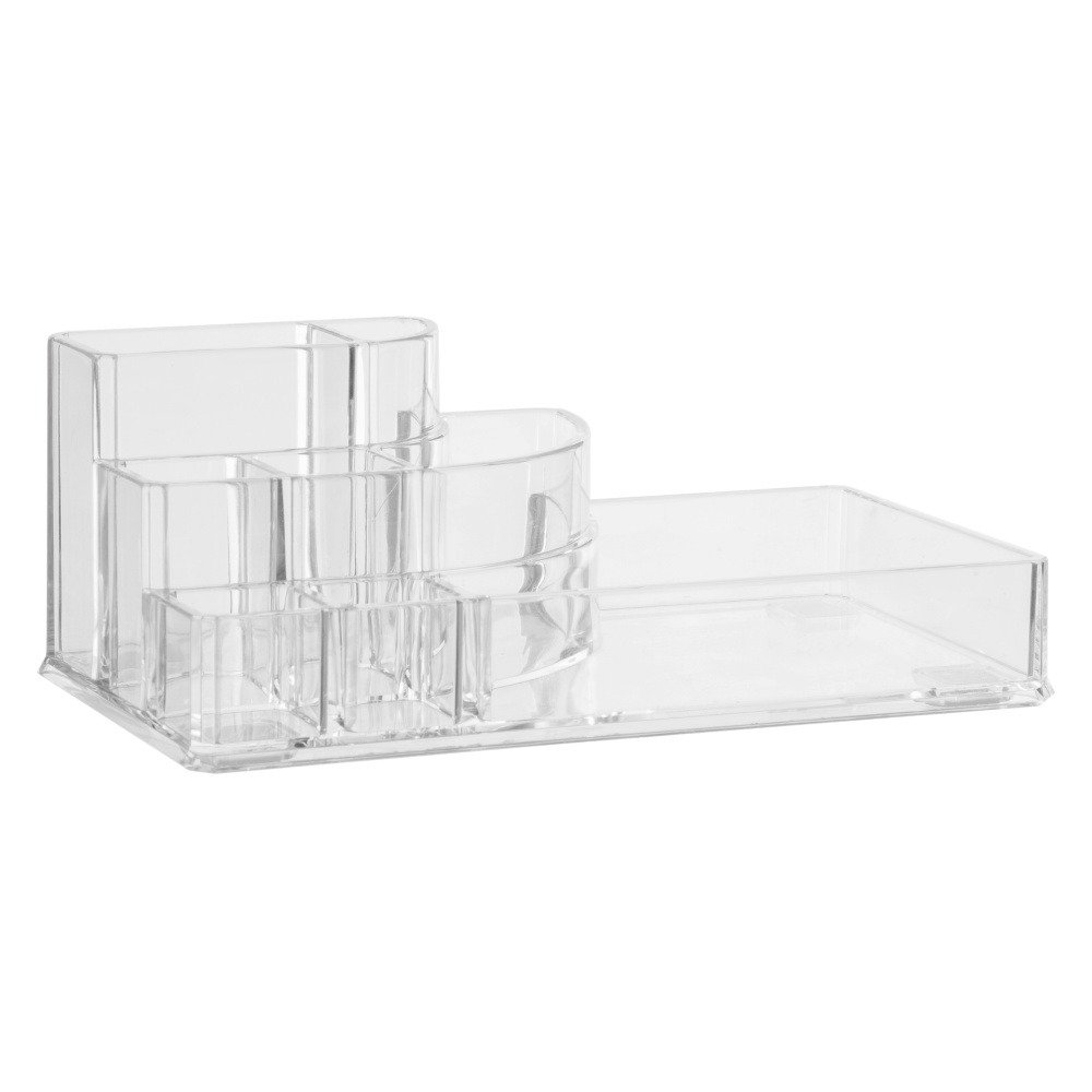 5five Simply Smart Selelena kosmetický organizér pro koupelnu, make-up doplňky, 17 x 9 x 7 cm transparentní