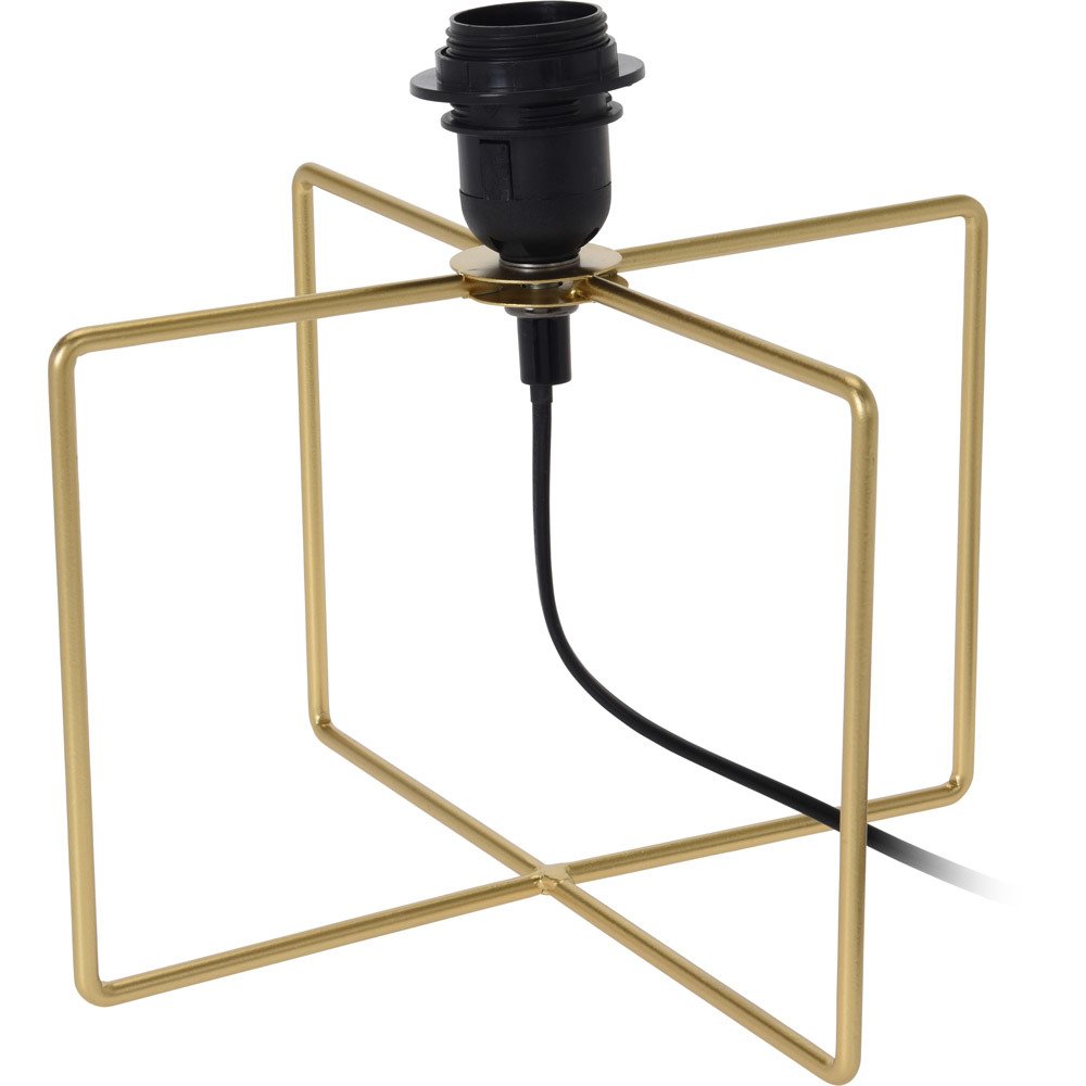 Home Styling Collection Kovová stolní lampa ve zlaté barvě LOFT, 25 cm zlato