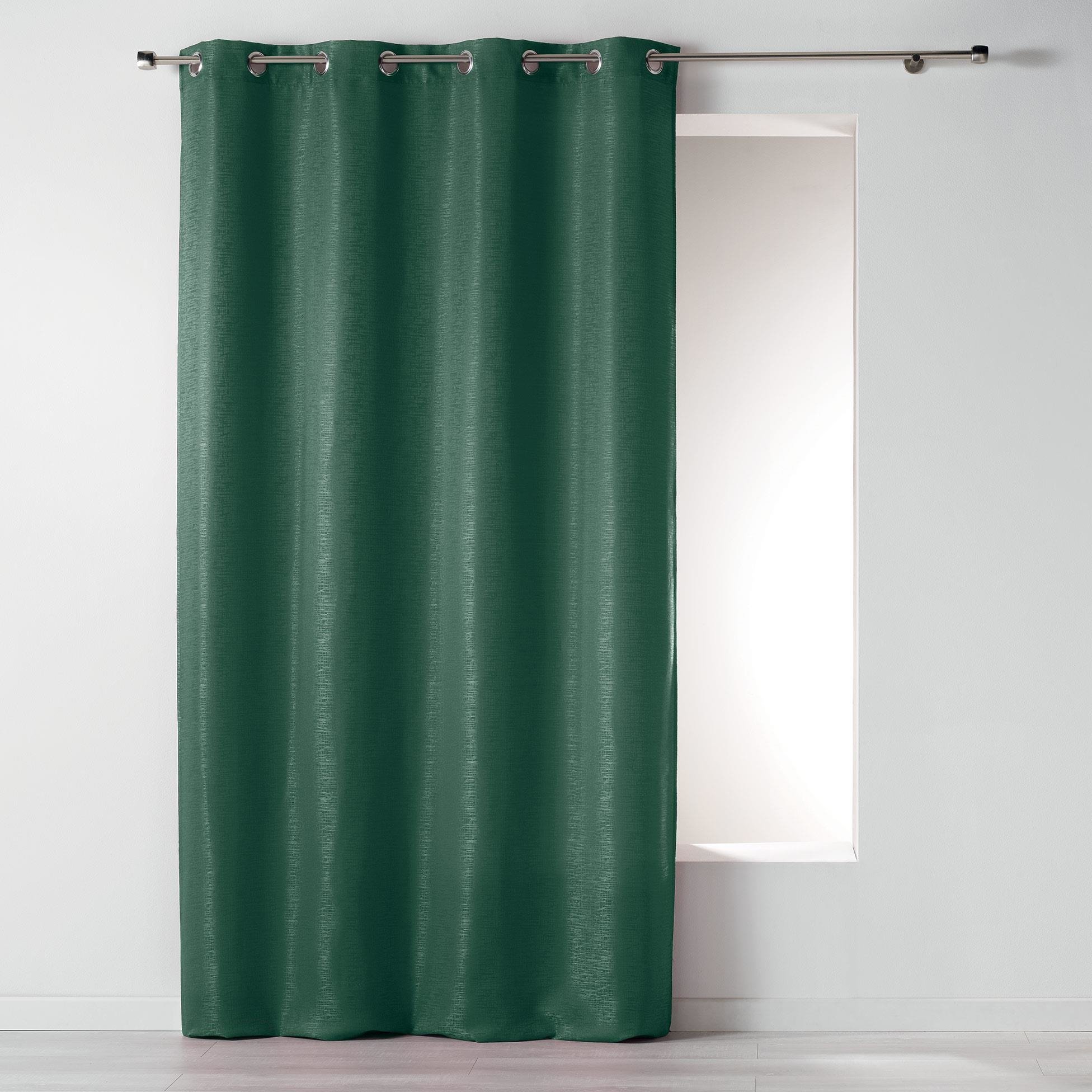 Douceur d'intérieur Závěs na vodících žakárové 140 x 260 cm RIAD, zelená zelený