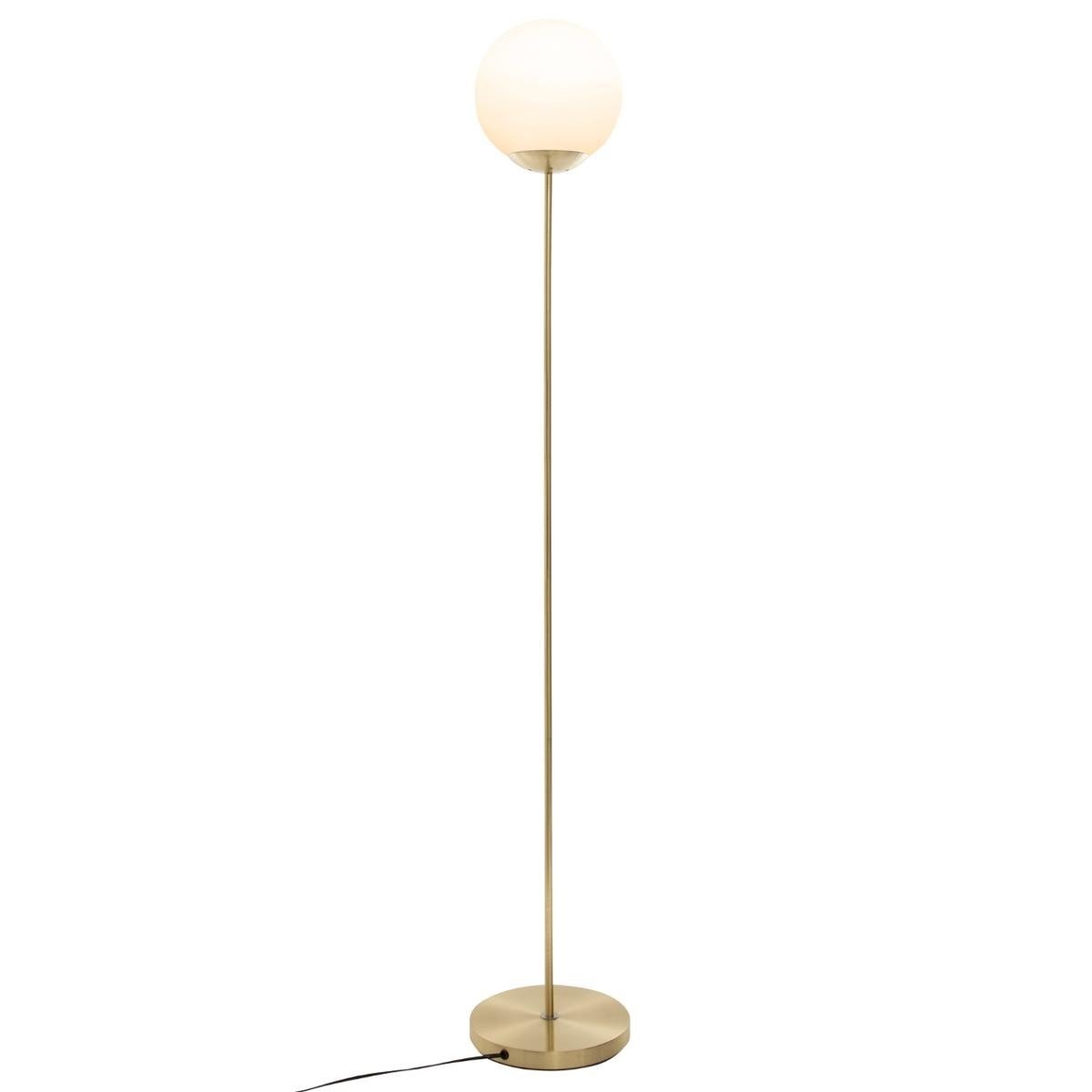 Atmosphera Stojací lampa s kulatým stínítkem, kov, zlato, 134 cm zlatý