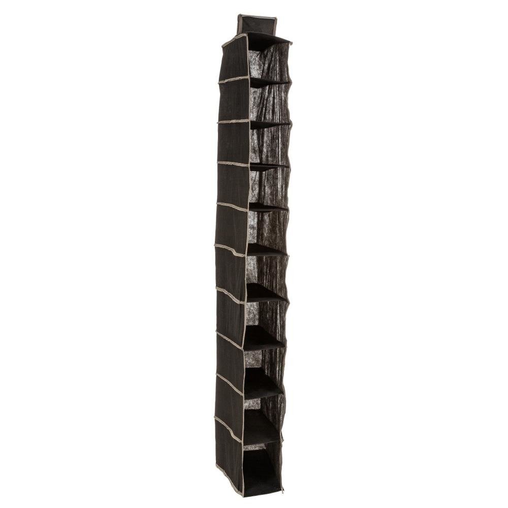 5five Simply Smart Závěsný organizátor na obuv, 30x15x120 cm, černá barva černá