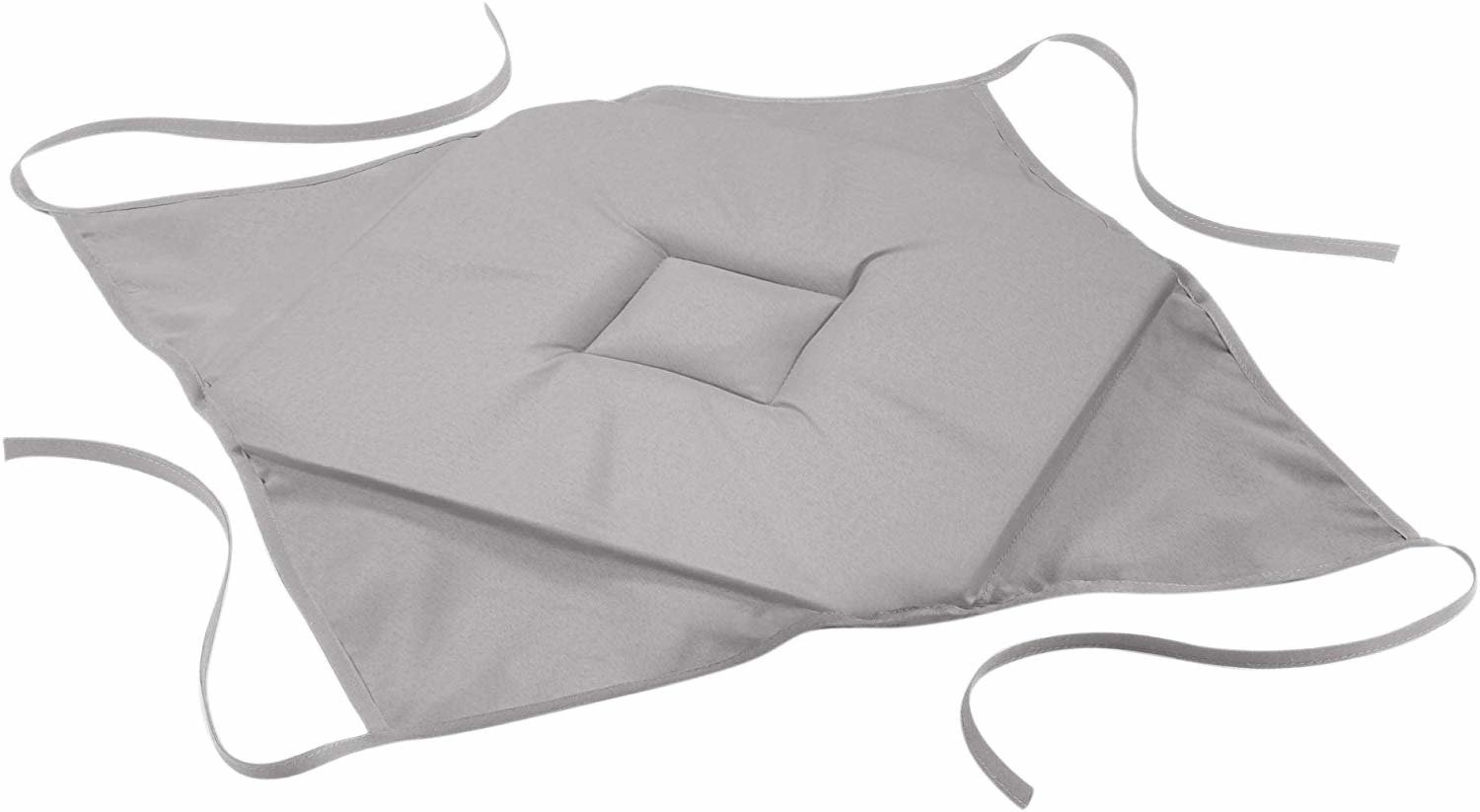 Douceur d'intérieur Šedý polštář na židli z polyestru Essentiel, 36x36 cm šedá