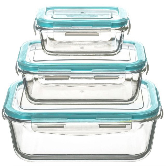 5Five Simply Smart ClipEat dózy 3ks 1,7 l 146512 800 ml 330 ml transparentní