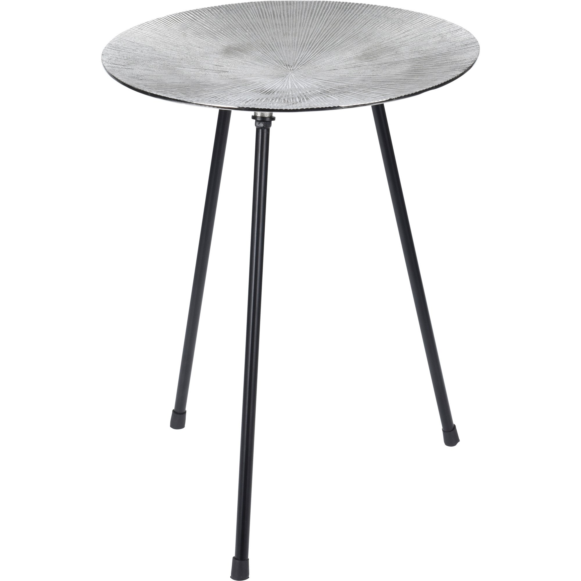 Home Styling Collection Kulatý konferenční stolek Tringon, barva stříbrná stříbro