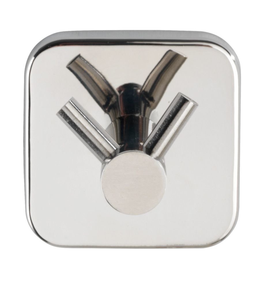 Dvojháček na ručníky DUO, stříbrný, MEZZANO, WENKO stříbrná 51251