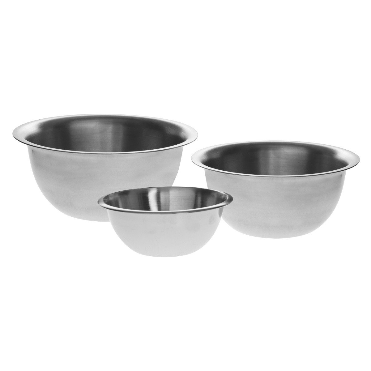 5five Simply Smart Sada 3 misek z nerezové oceli, 1 l, 2 l, 3,3 l stříbrná