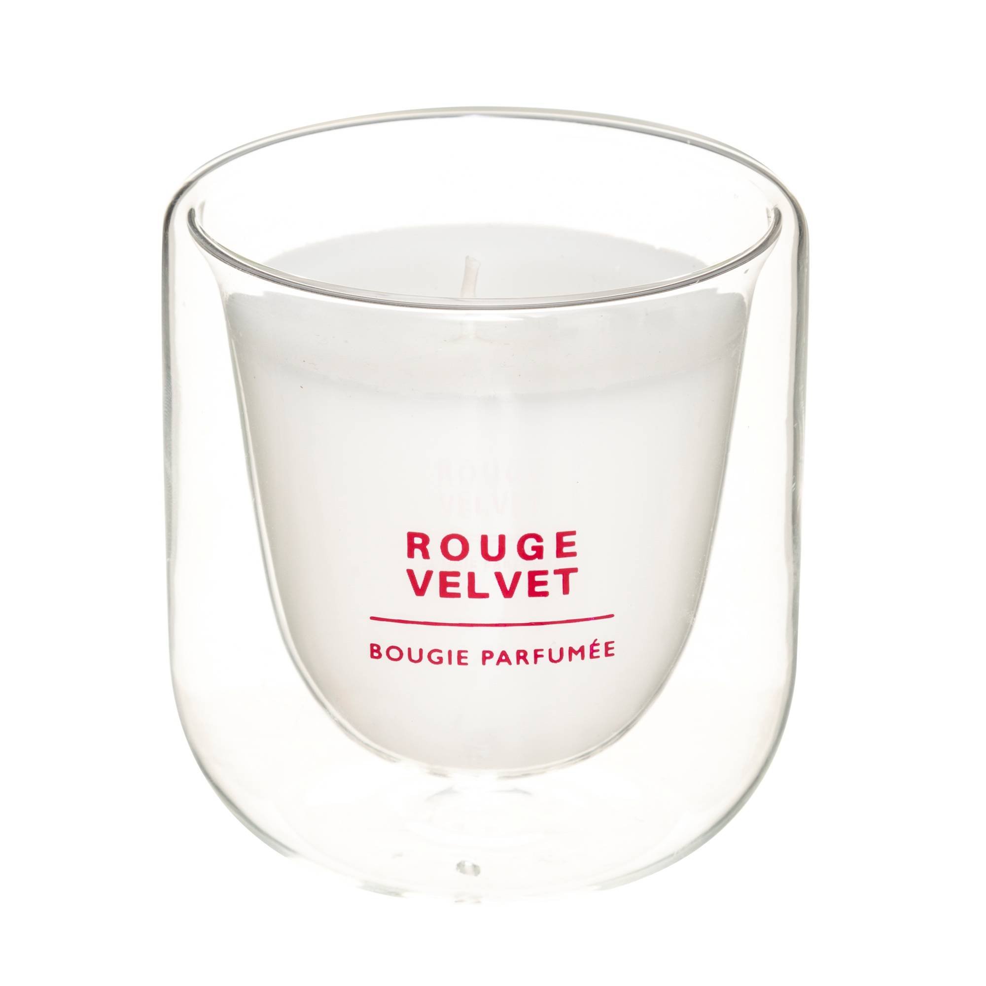 Atmosphera Vonná svíčka ROUGE VELVET, 130g transparentní