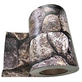 Home Styling Collection Balkónový potah, motiv kamene 75 x 445 cm hnědá