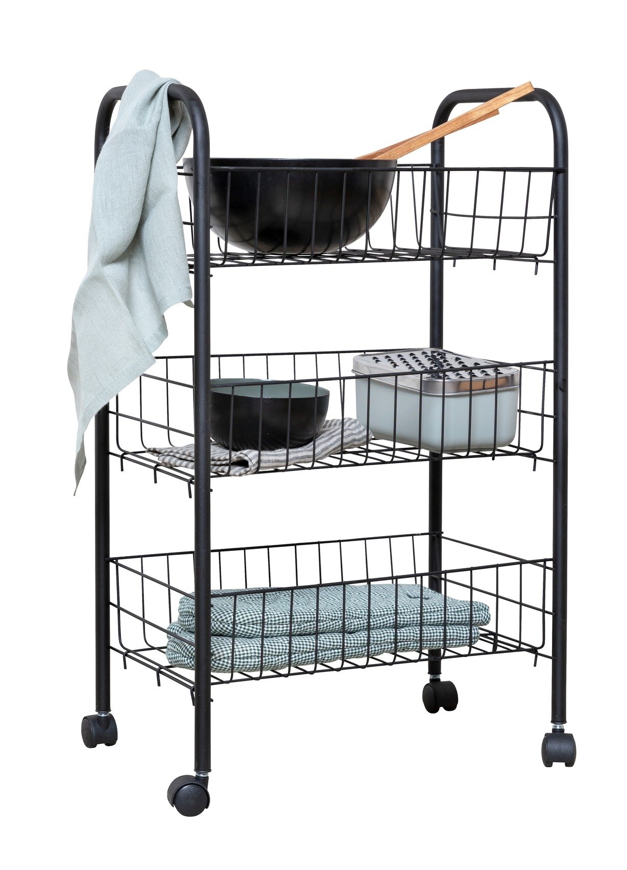 Úložný vozík FLORENZ BLACK Wenko černá 52694
