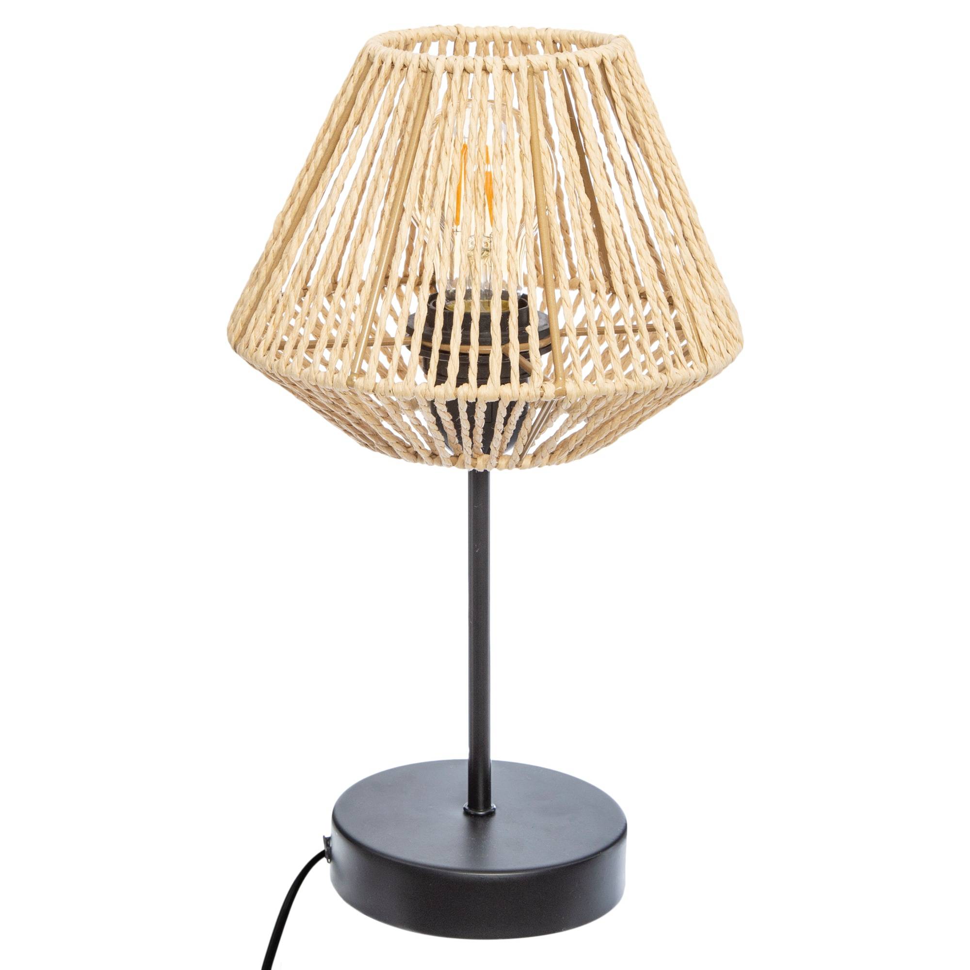 Atmosphera Stolní lampa JILY, výška 34 cm, s papírovým stínidlem béžová