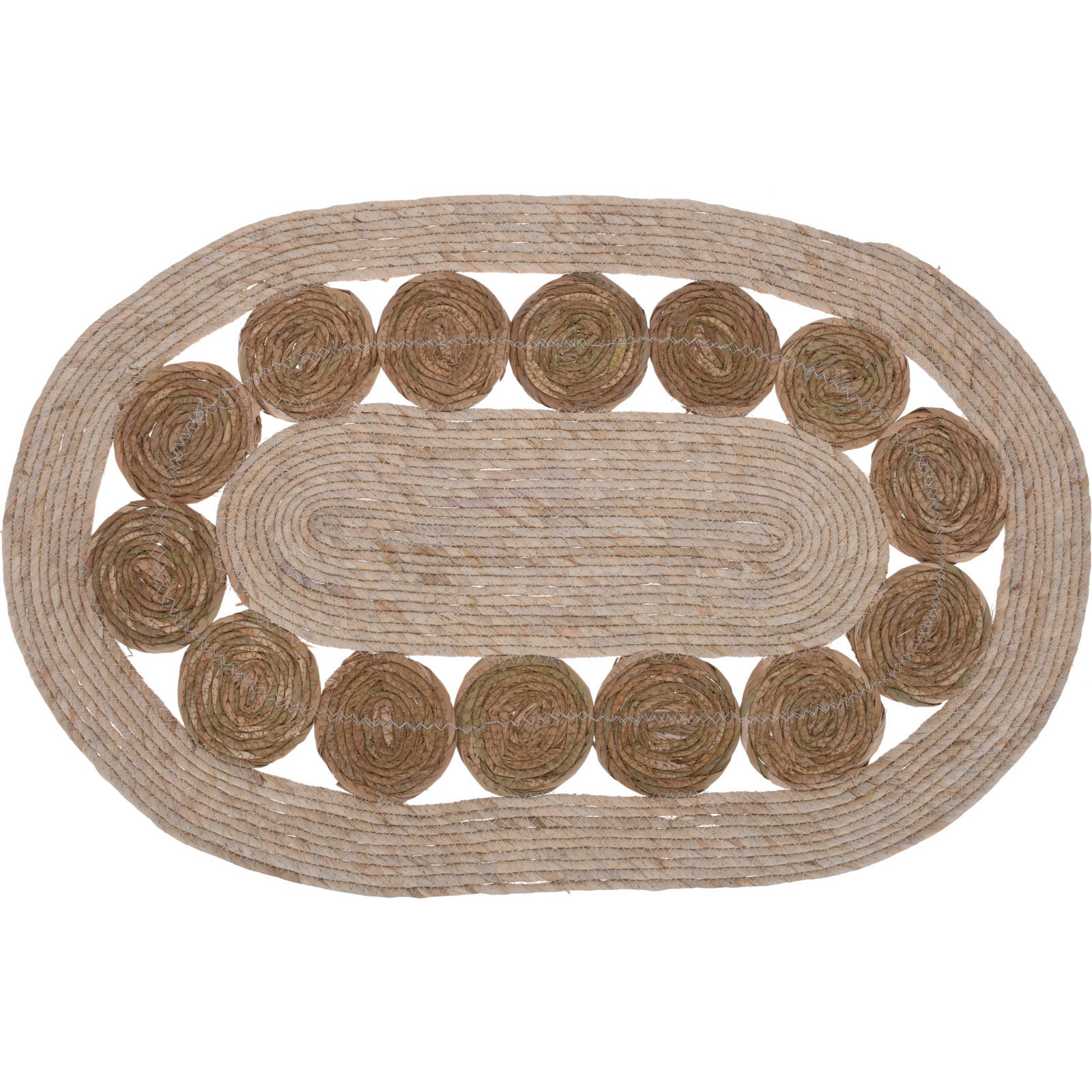 Home Styling Collection Jutový koberec 80 x 50 cm hnědá