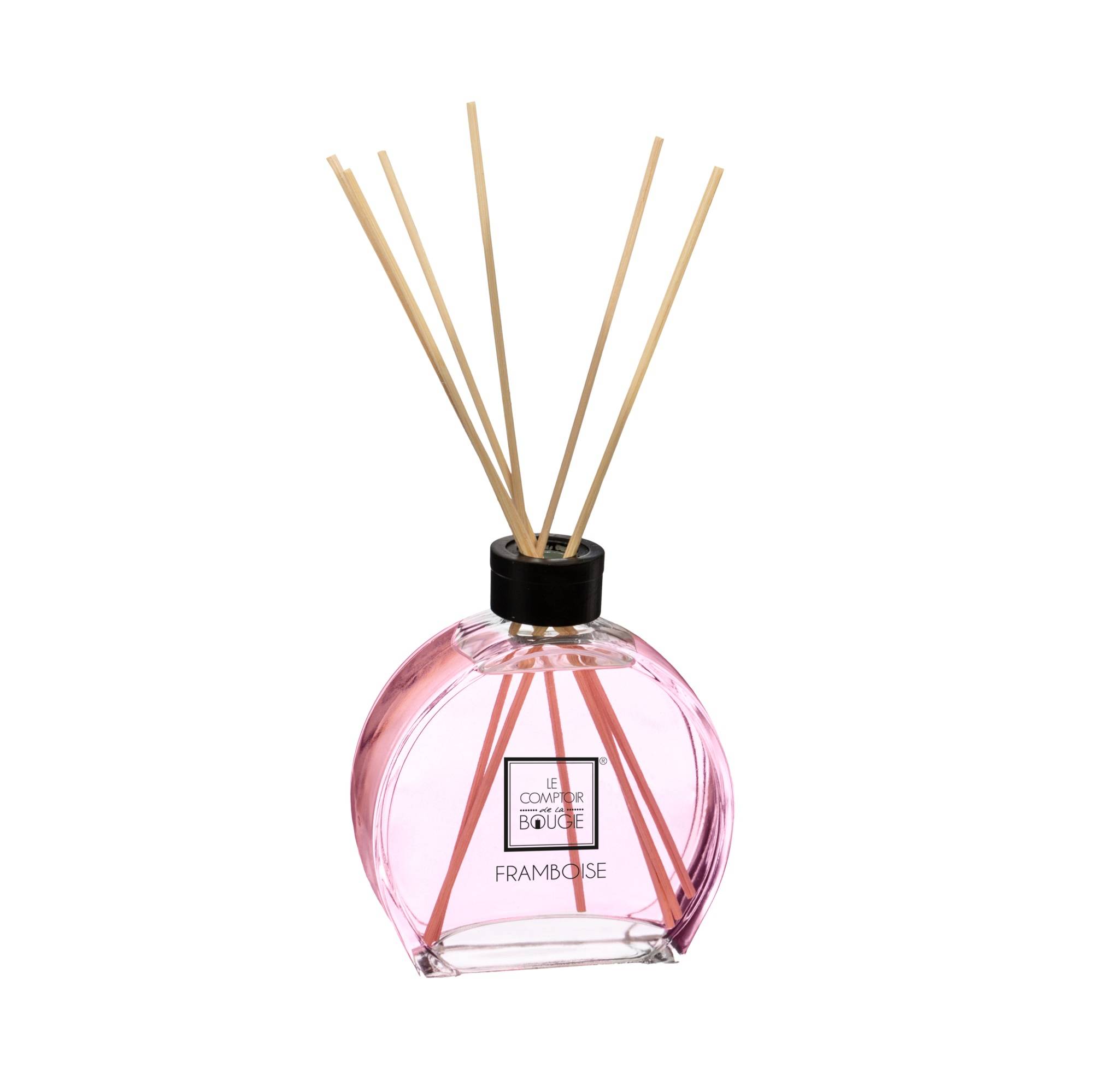 Atmosphera Aroma difuzér s tyčinkami HALY, malinová vůně, 100 ml růžová