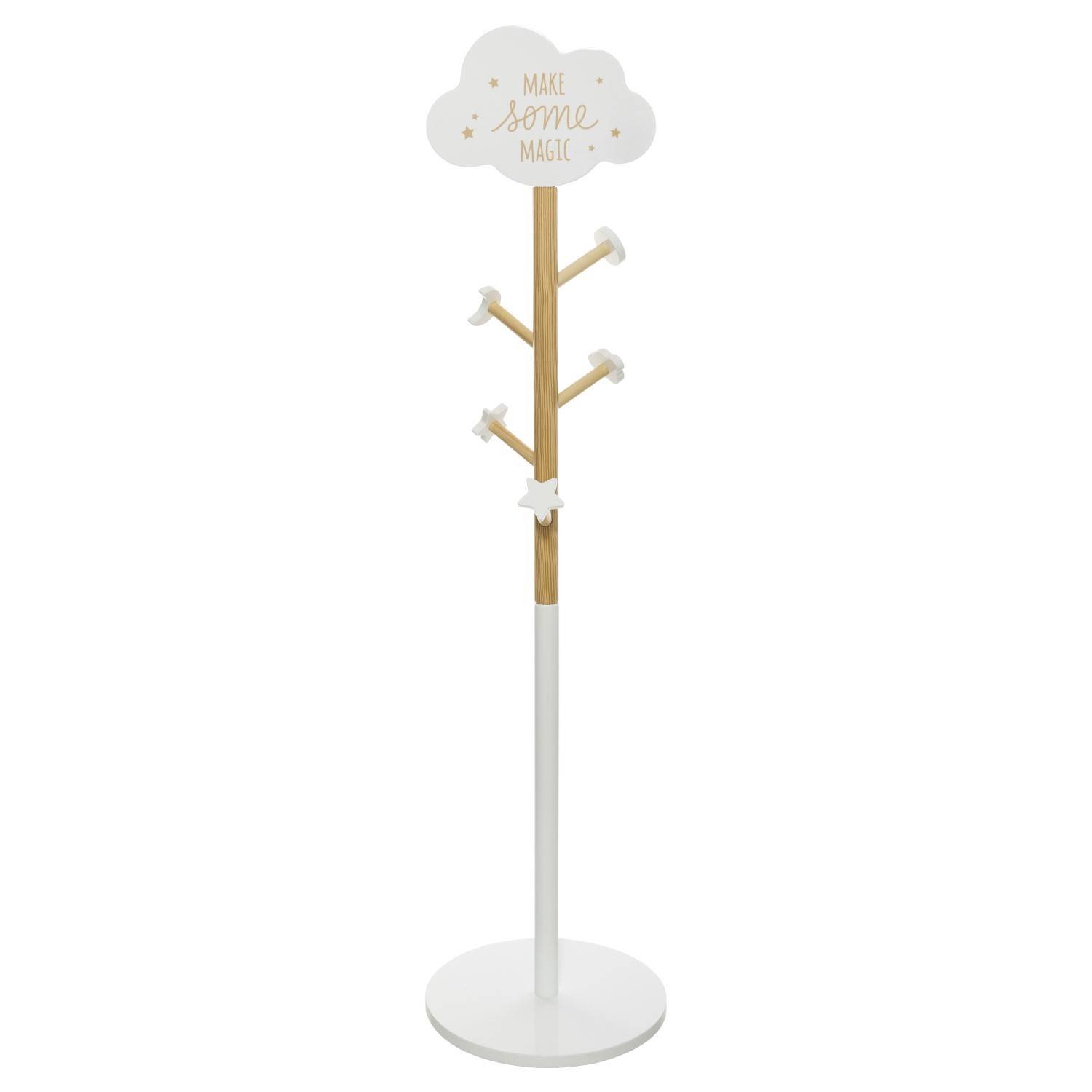 Atmosphera for kids Dětský věšák na oblečení, MDF, 135,5 cm bílá