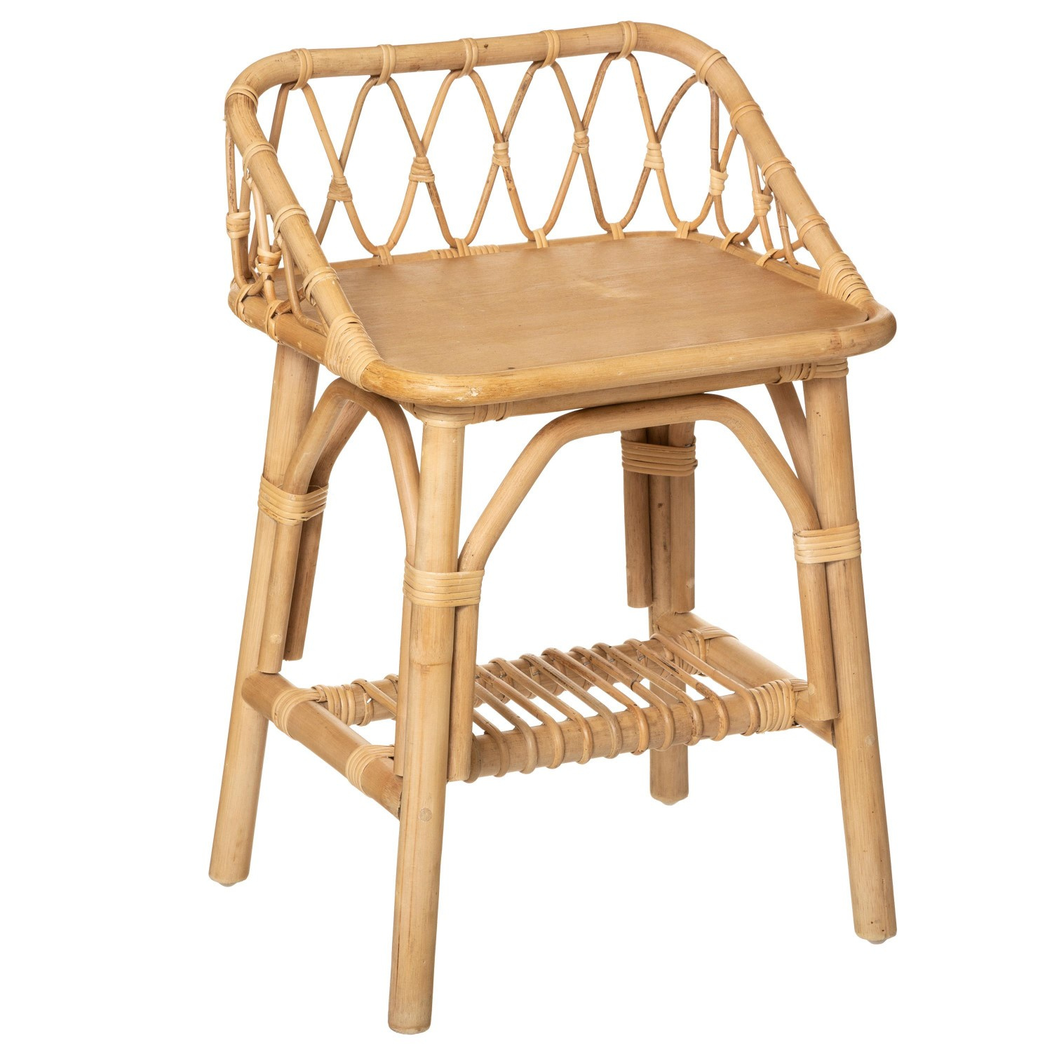 Atmosphera for kids Dekorativní noční stolek do dětského pokoje, 56 cm, ratan hnědý