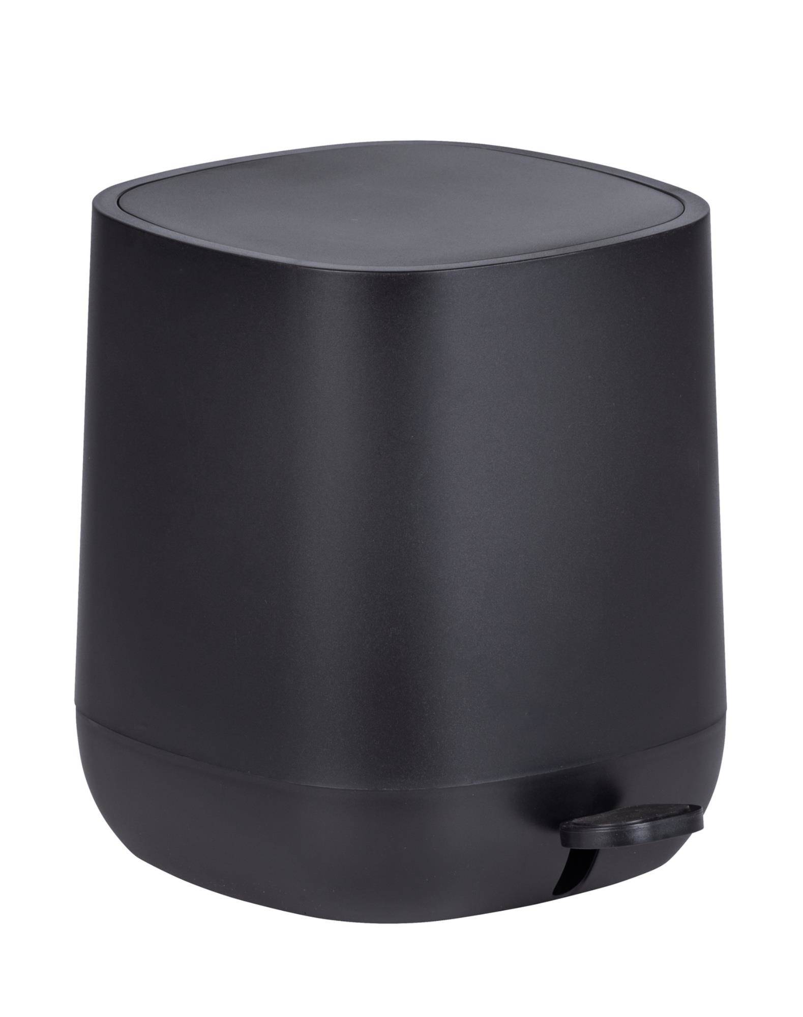 Koupelnový koš s pedálem DAVOS, černá podložka, 5 L, Wenko černá