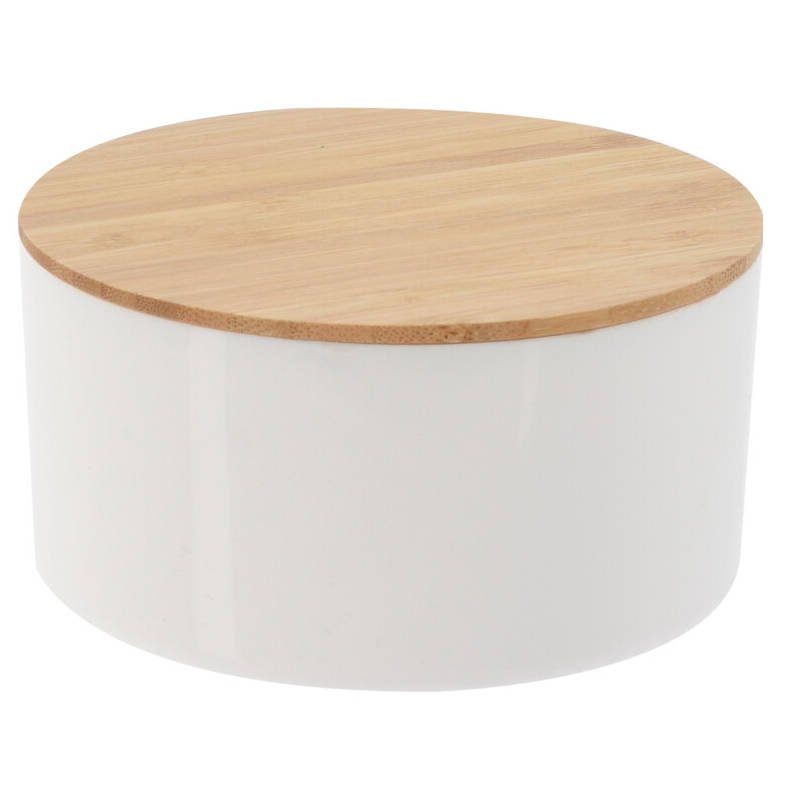 Bathroom Solutions Kosmetický organizér se zrcadlem, kulatý, O 13 cm, bílý bílá