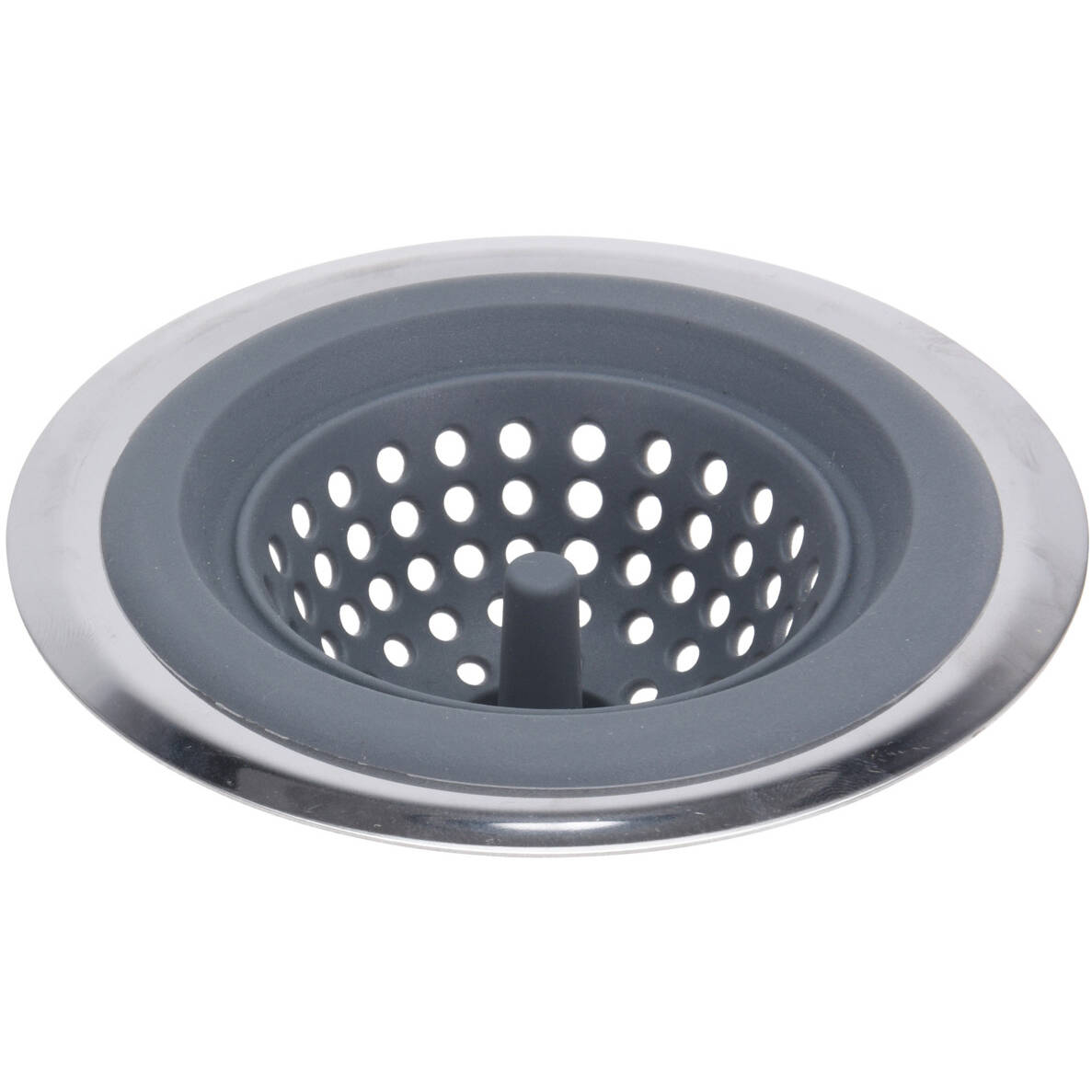 EH Excellent Houseware Sítko do dřezu, Ø 13 cm, šedé šedá