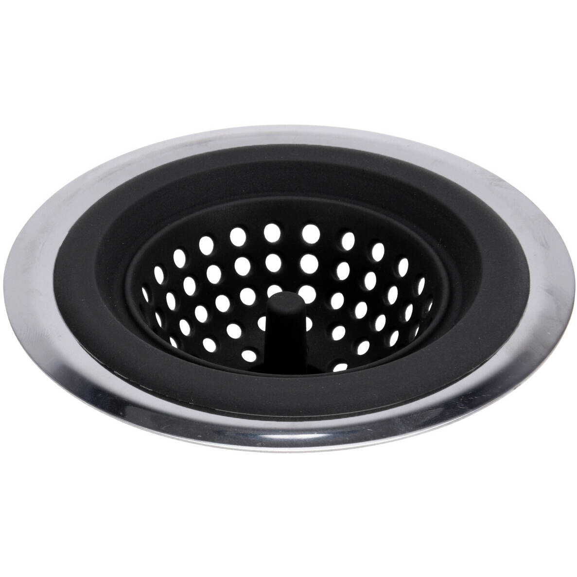 EH Excellent Houseware Sítko do dřezu, O 13 cm, černé černá