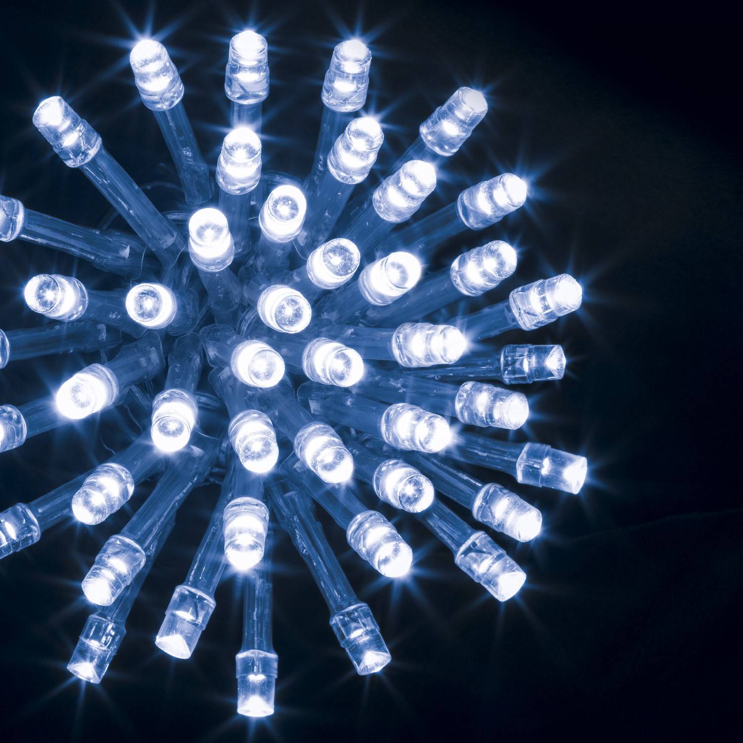 Fééric Lights and Christmas Vánoční venkovní řetěz, modré světlo, 10 m bílá