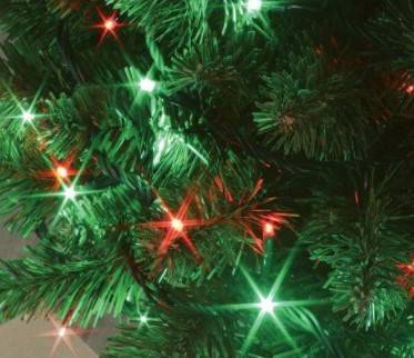 Fééric Lights and Christmas Vánoční venkovní řetěz, zelené a červené světlo, 20 metrů bílá