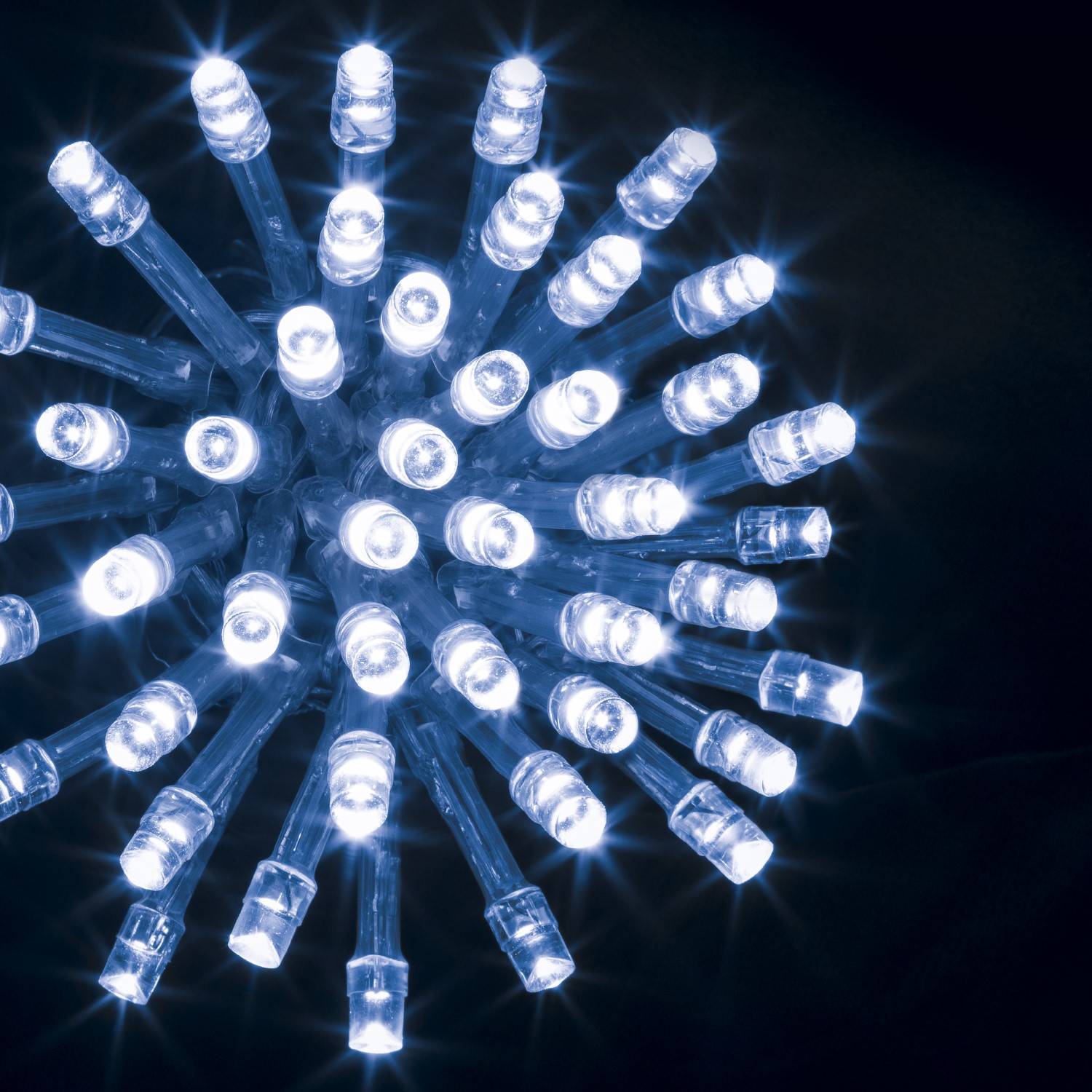 Fééric Lights and Christmas Vánoční venkovní řetěz, modré světlo, délka 30 m bílá
