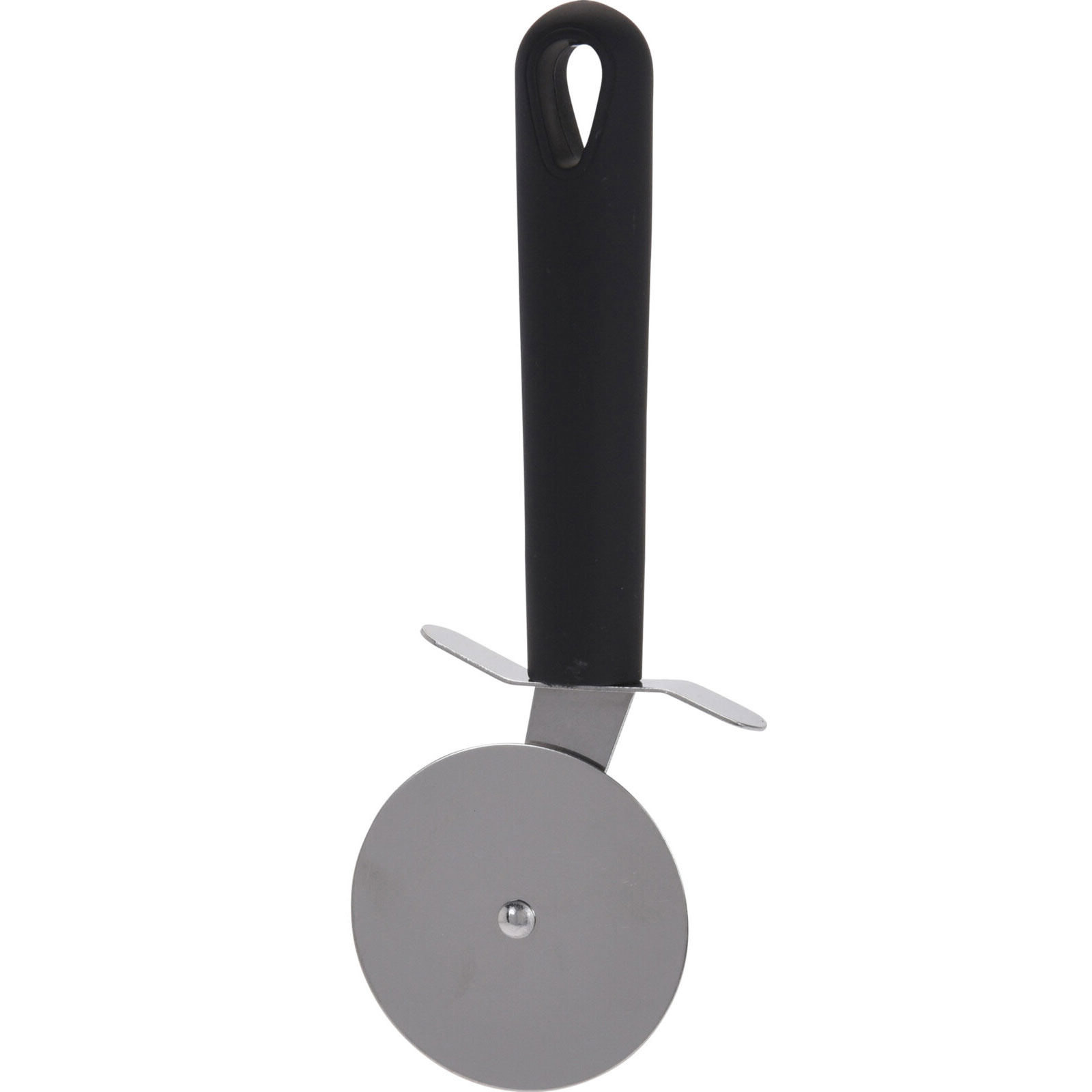 EH Excellent Houseware Kráječ na pizzu v černé barvě, nerezová ocel, 24,5 cm černá
