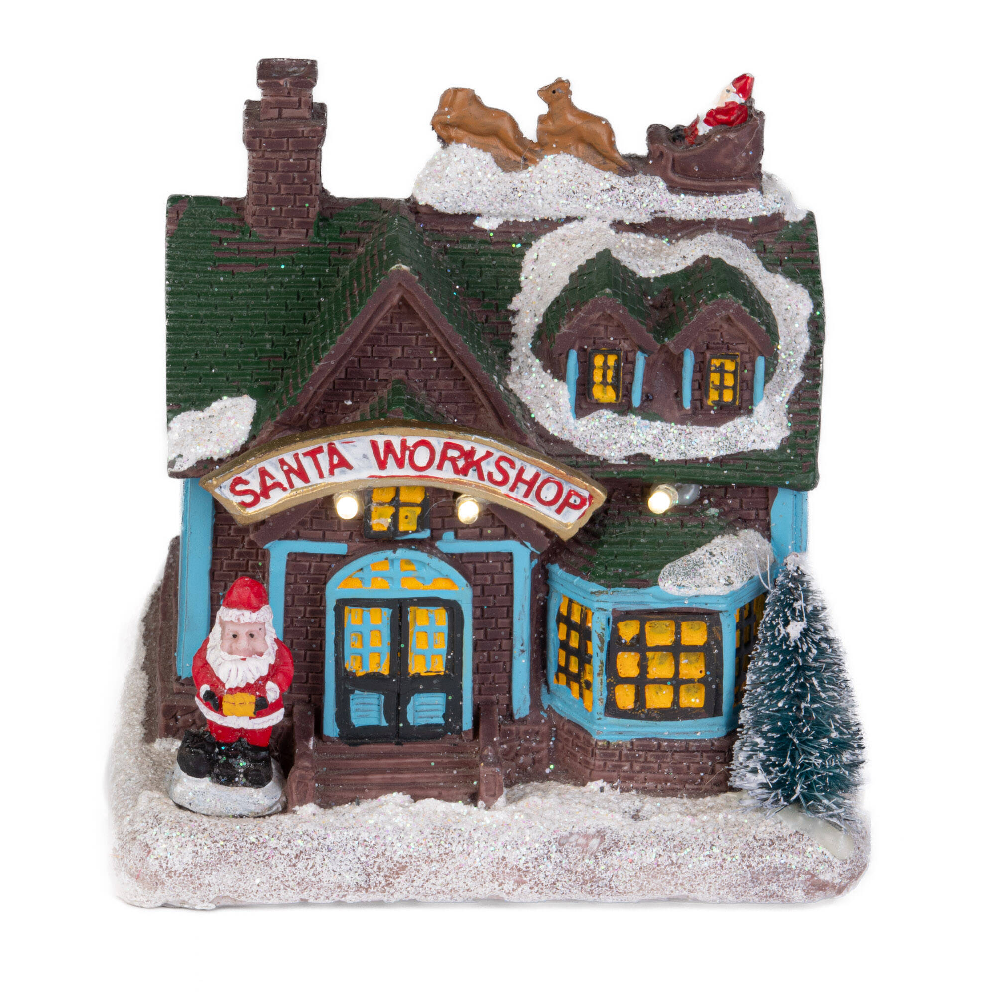 Home Styling Collection Vánoční dekorace DŮM, LED, 15 x 12,5 x 9,5 cm vícebarevná