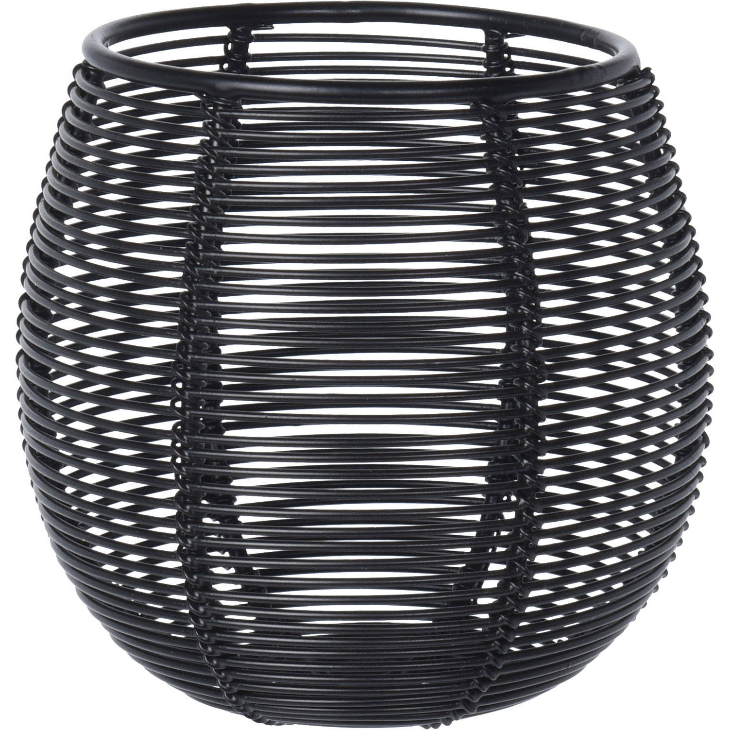 Home Styling Collection Svícen na čajovou svíčku, O 9 cm černá