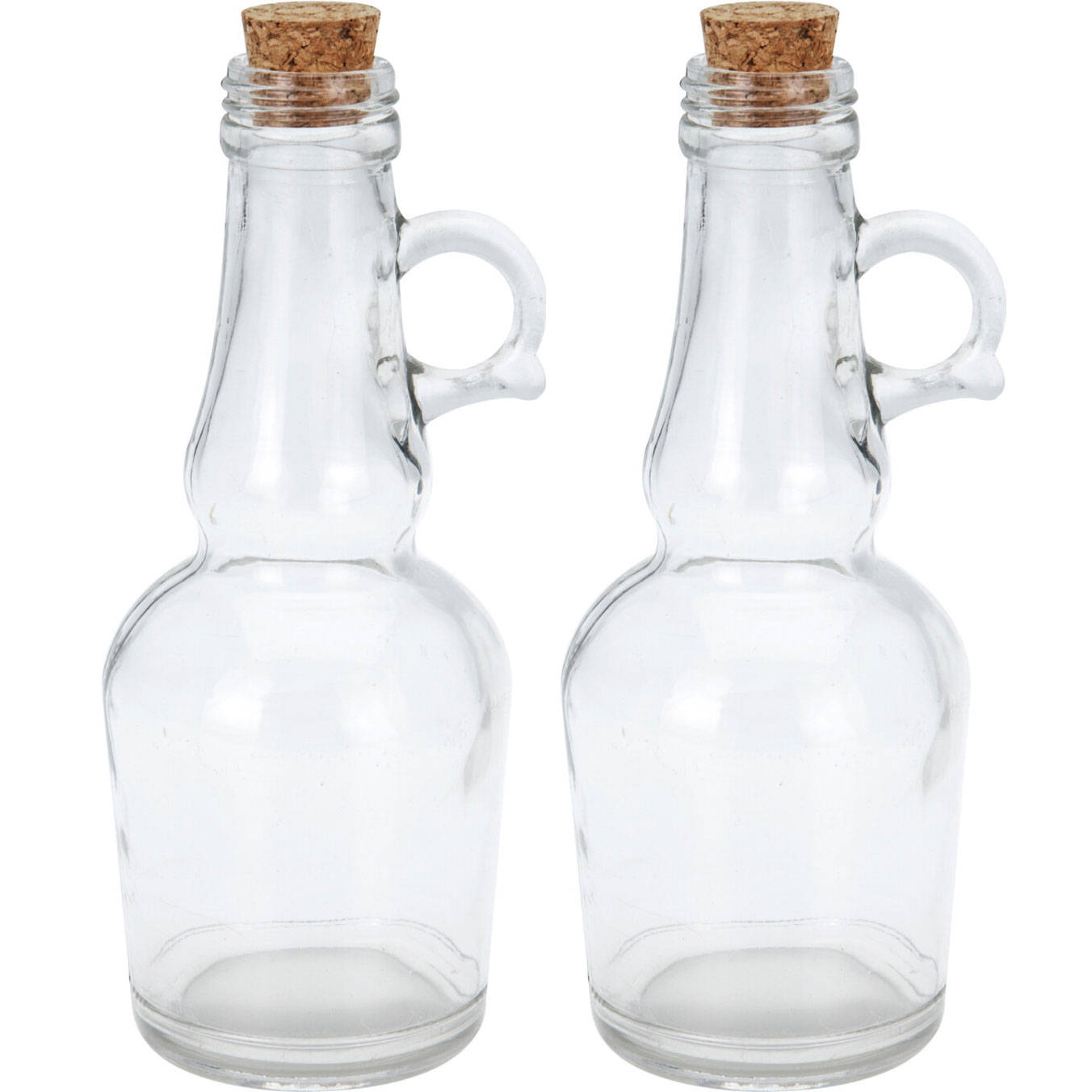 EH Excellent Houseware Láhev na olej a ocet, 250 ml, sada 2 ks transparentní