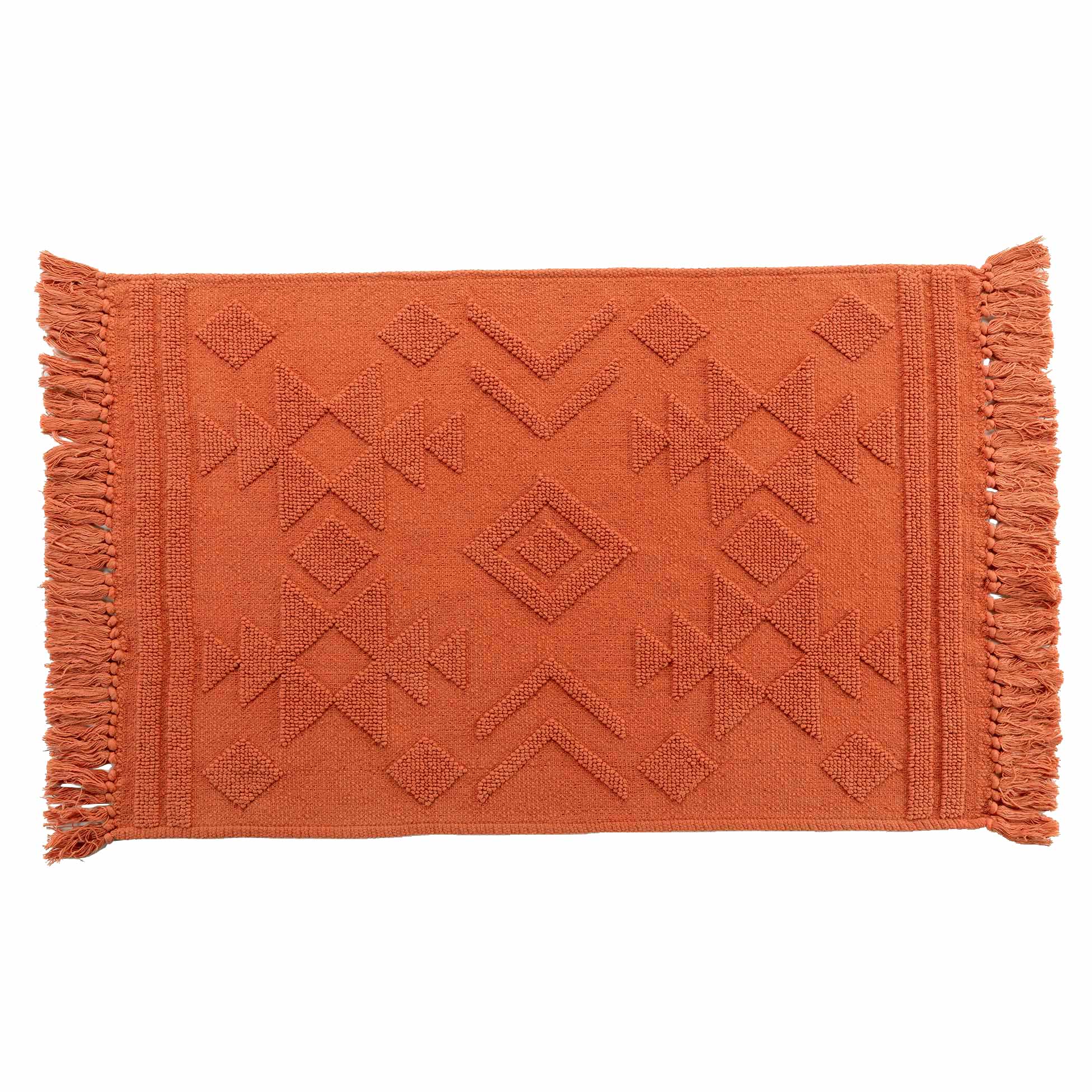 Douceur d'intérieur Oranžový koberec s třásněmi CIALOS, 60 x 90 cm oranžová