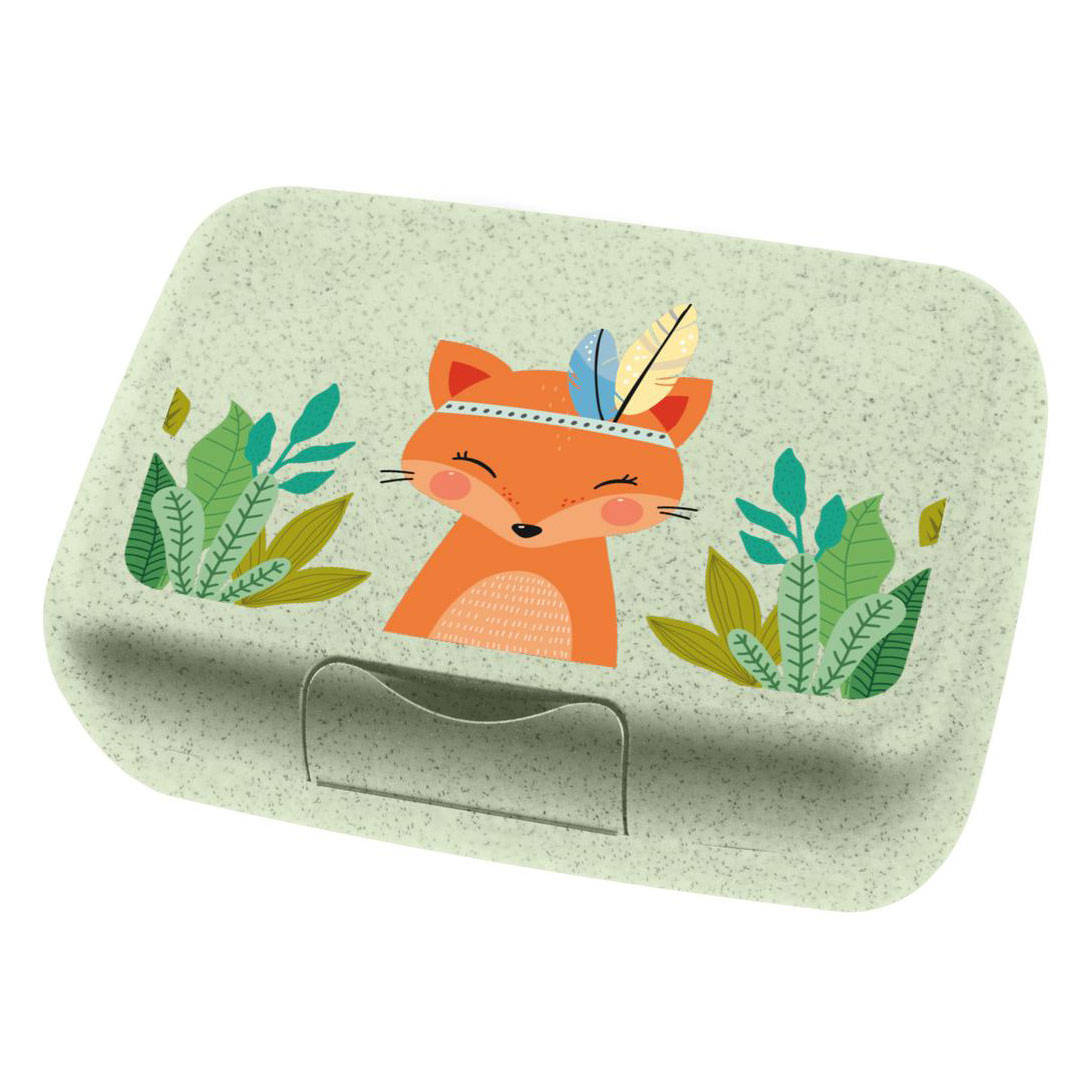 Dětský svačinový box CANDY L, organic, modrý, KOZIOL zelený