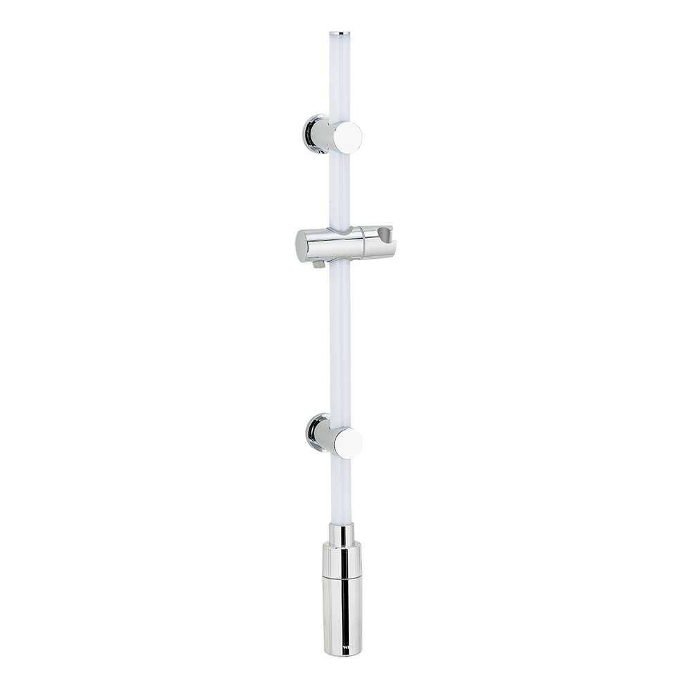 Sprchová tyč LED 74 cm, teplá bílá barva, WENKO stříbrná 52530