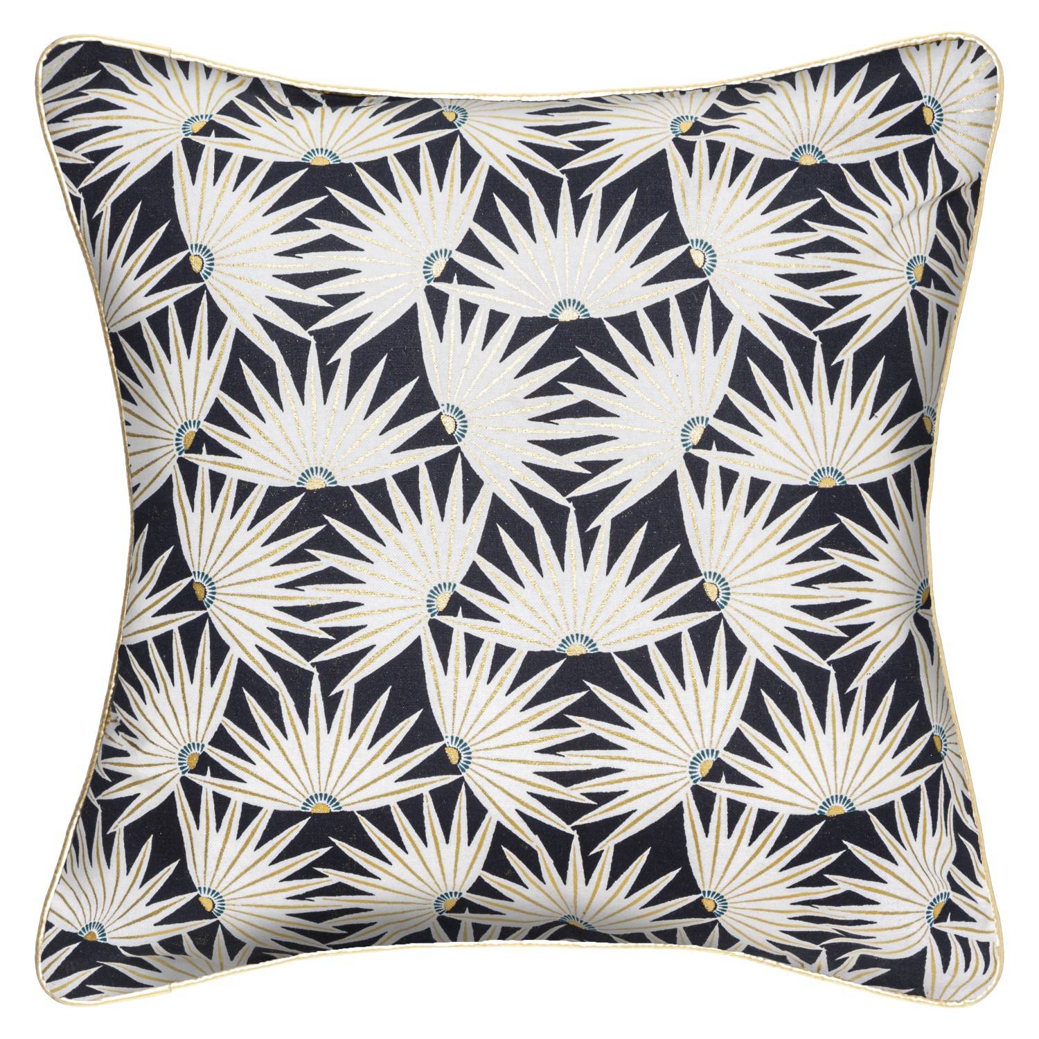 Atmosphera Dekorační polštář FEEL, 40 x 40 cm, bílý vzor bílá