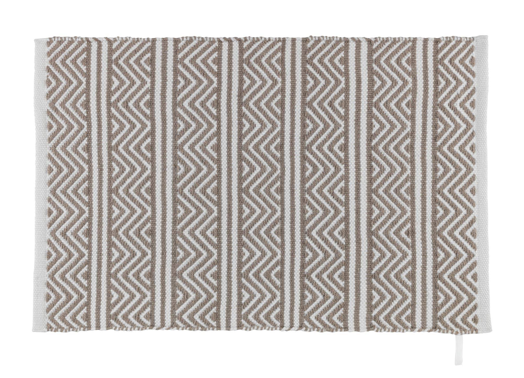 Předložka do koupelny Shaki s etnickým vzorem, 50 x 80 cm, Wenko béžová