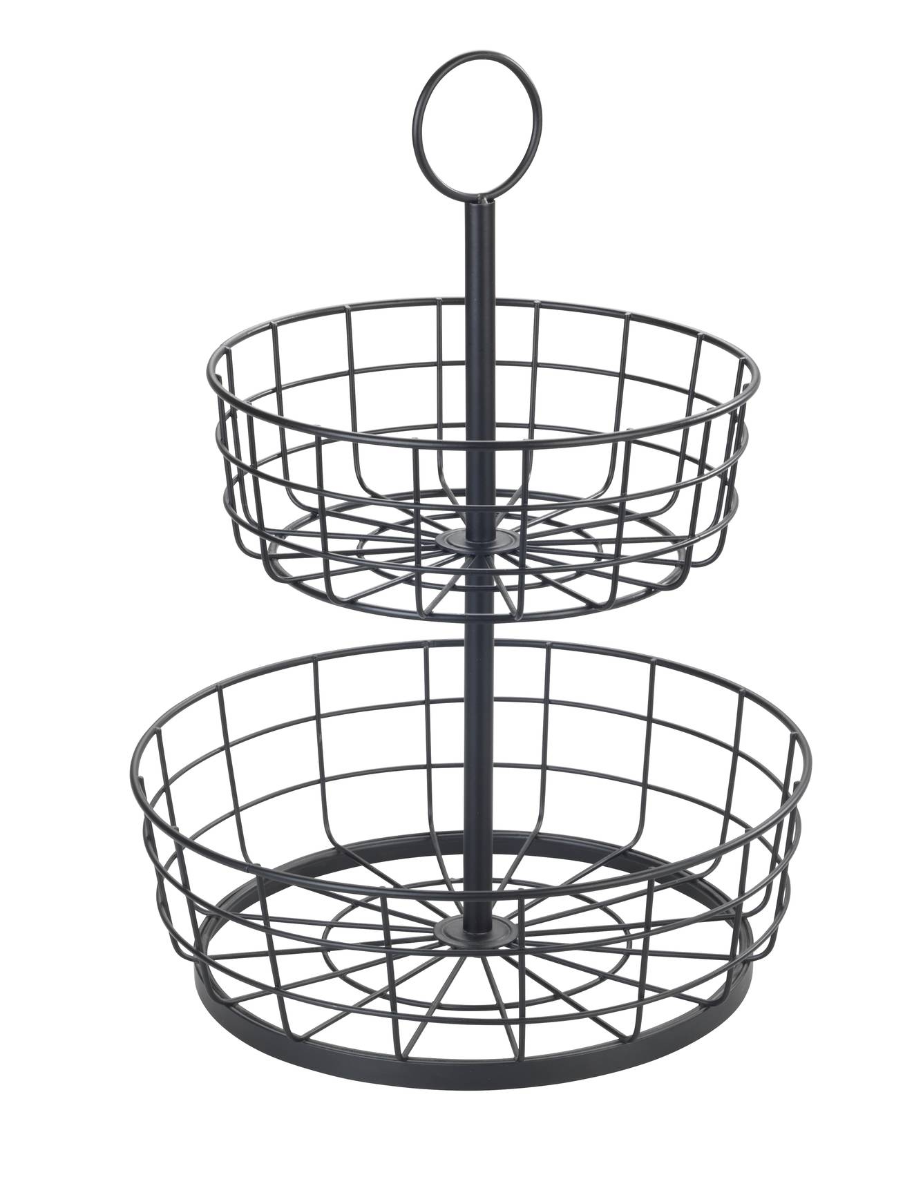 Dvoupatrový košík, WENKO černá