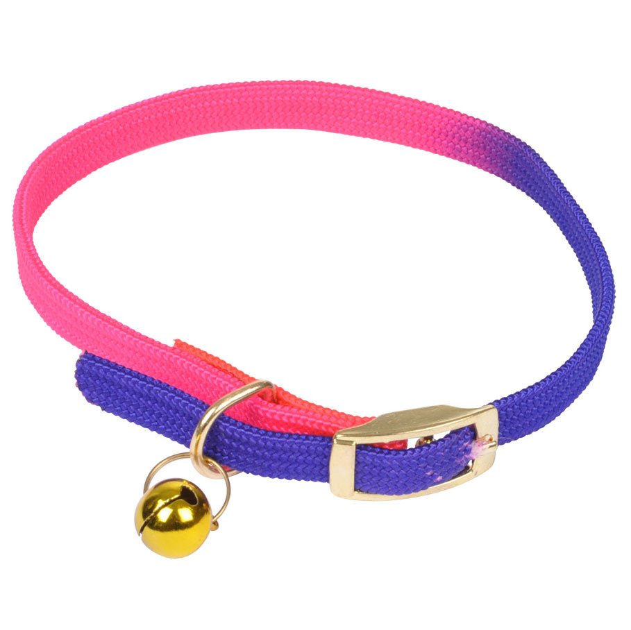 Love Story Obojek pro kočku, 30 cm, neonový, fialový a růžový vícebarevná